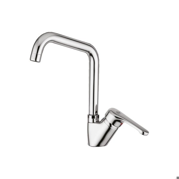 Paffoni - Miscelatore lavello monoforo canna alta tubo girevole Nettuno 180