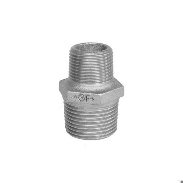 Nipplo in ghisa zincata (245) da 1/2x3/8