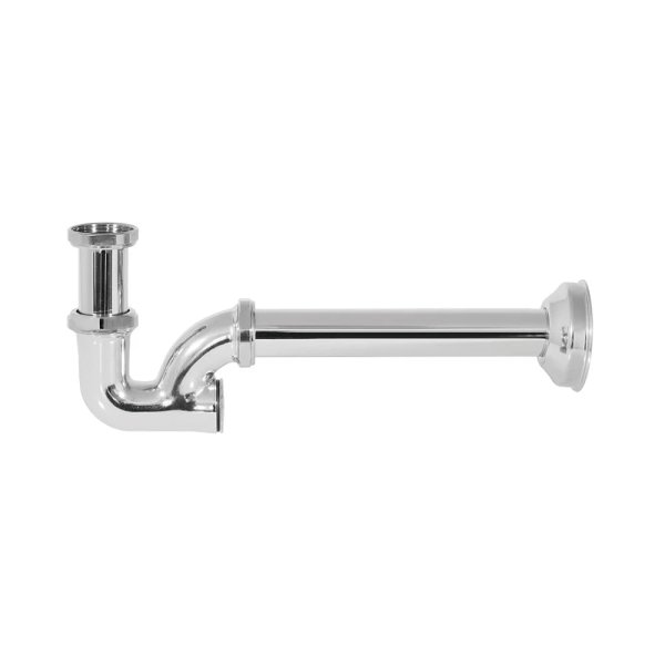 Sifone x colonna in ottone crom. da 1'1/4 senza piletta, T.P. - GHIDINI