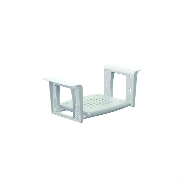 Sedile per vasca in alluminio e tecnopolimero bianco