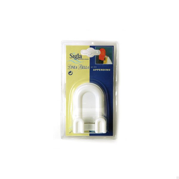 Appendiabito bianco in plastica  BELLA