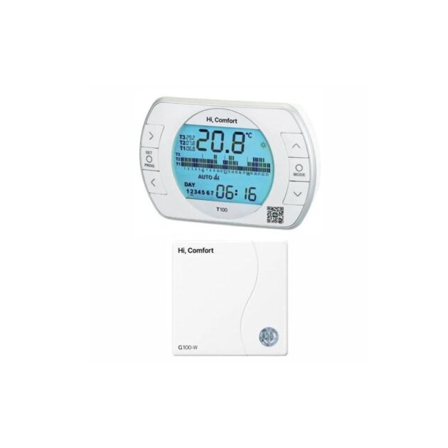 Comando remoto cronoterm. Hi Comfort T100 wi-fi RIELLO