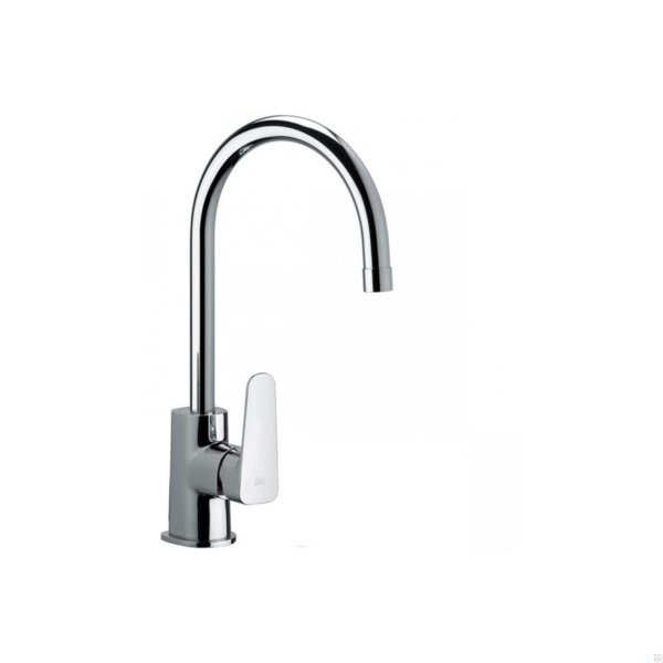 Paffoni - Miscelatore monocomando per lavello monoforo con canna a tubo girevole Sly
