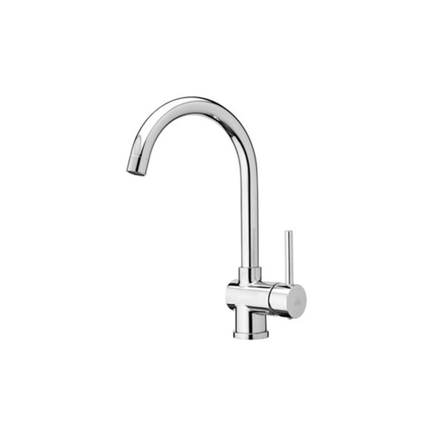Paffoni - Miscelatore monocomando lavello monoforo con canna tubo girevole Stick