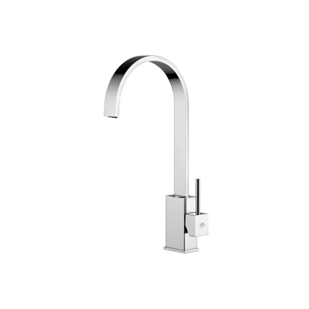 Paffoni - Miscelatore lavello monoforo con canna piatta girevole Level