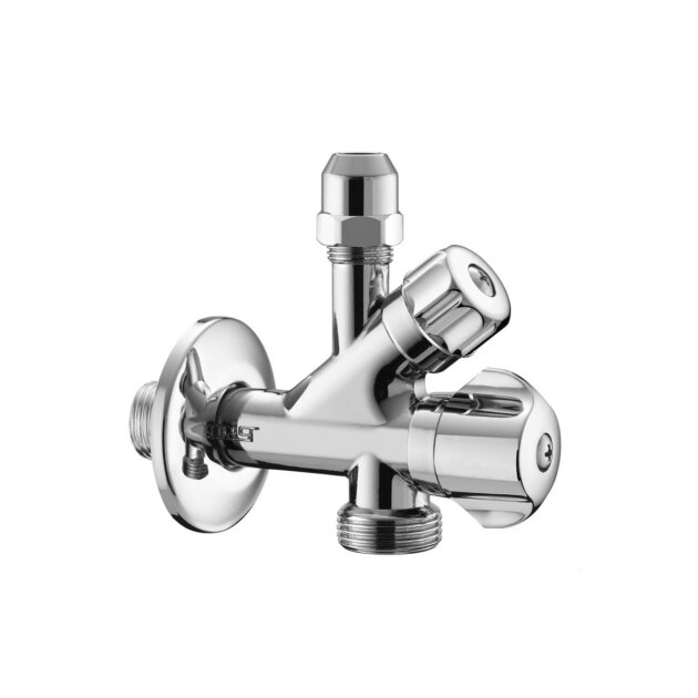 Rubinetto sottolavabo a vitone con attacco lavatrice 1/2 x 3/4 x 10