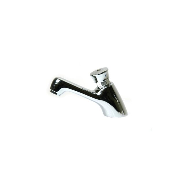 Rubinetto lavabo cigno a pulsante temporizzato