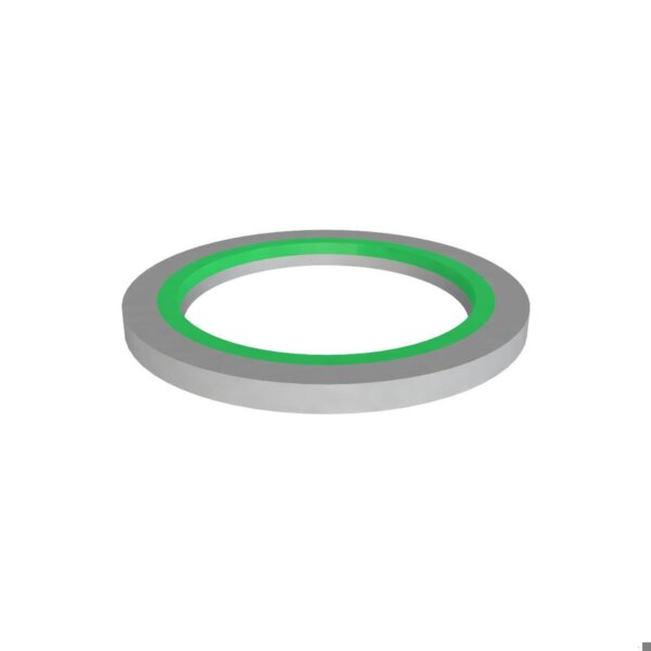 Guarnizione piana in elastomero grigio/verde da 32 mm. per sifone in plastica