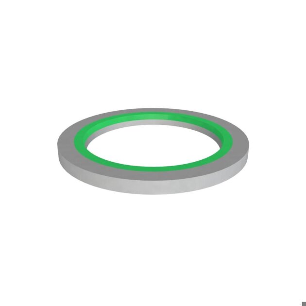 Guarnizione piana in elastomero grigio/verde da 32 mm. per sifone in plastica