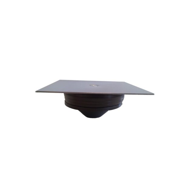 Tappo ad espansione chiuso da 100 con piastra in acciaio inox, 150 x 150