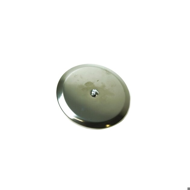 Coprisifone in acciaio inox da 140 mm.