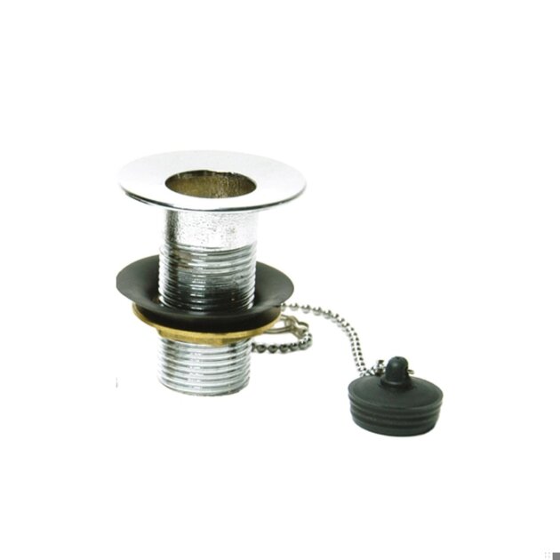 Piletta lavabo in ottone da 1' senza troppo pieno