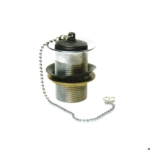 Piletta lavabo in ottone da  1'1/4  senza troppo pieno