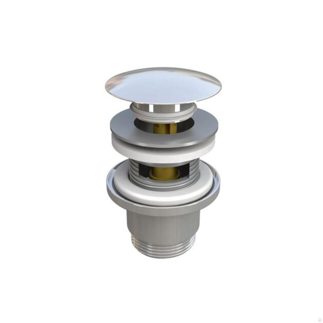 Piletta lavabo automatica da  1'1/4  con troppo pieno