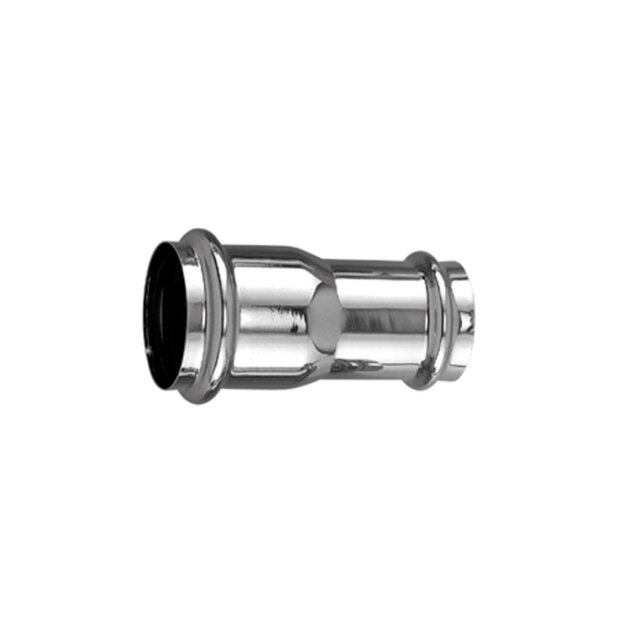 Manicotto di giunzione in ottone cromato da Ø 32 x 26 mm