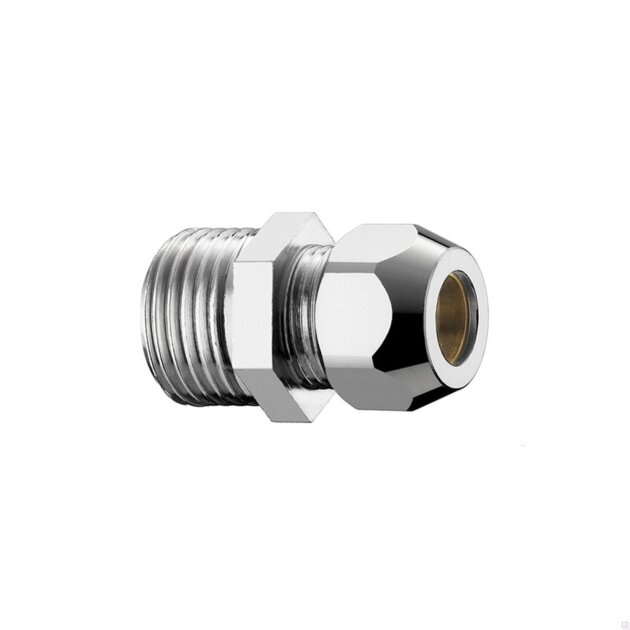 Raccordo M in ottone completo per cannetta da Ø 10  x  3/8