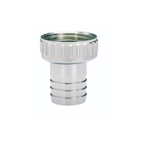 Raccordo portagomma in ottone cromato da  3/4