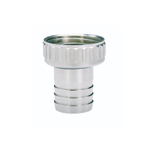 Raccordo portagomma in ottone cromato da  3/4