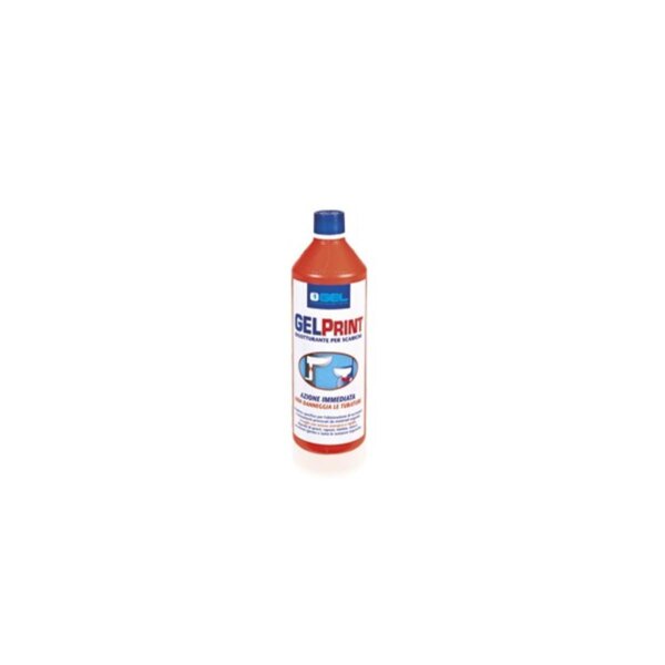 Disotturante liquido per scarico Gel Print (confezione. da 750 ml)