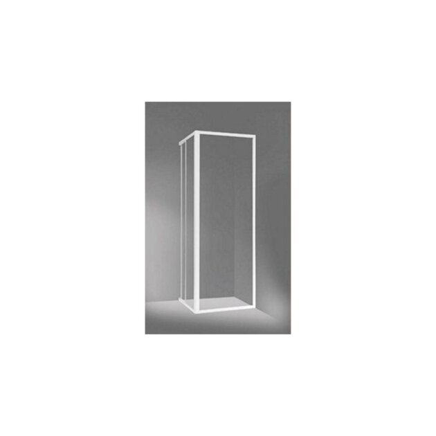 Lato fisso per box doccia bianco cristallo stampato 73/77 cm.