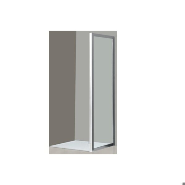 Lato fisso x box (70)  H 195,  cromato in cristallo trasparente 6 mm. 67/69 cm. Enjoy