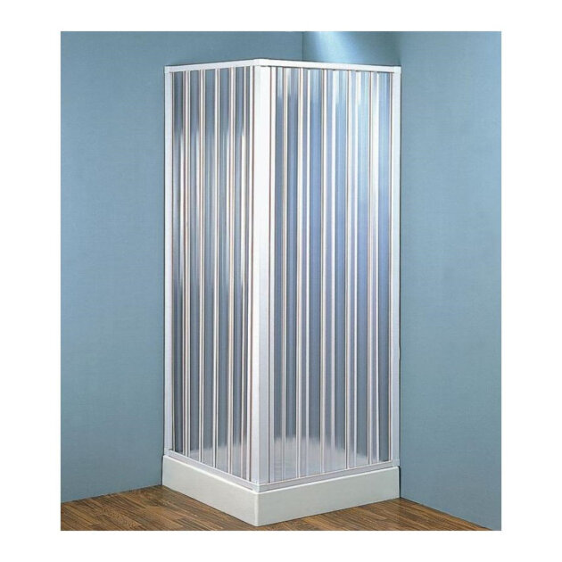Box doccia rettangolare in pvc da  75  x  90  cm