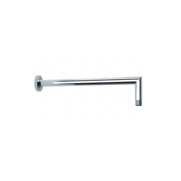 Braccio doccia tondo in acciaio inox da 30 cm