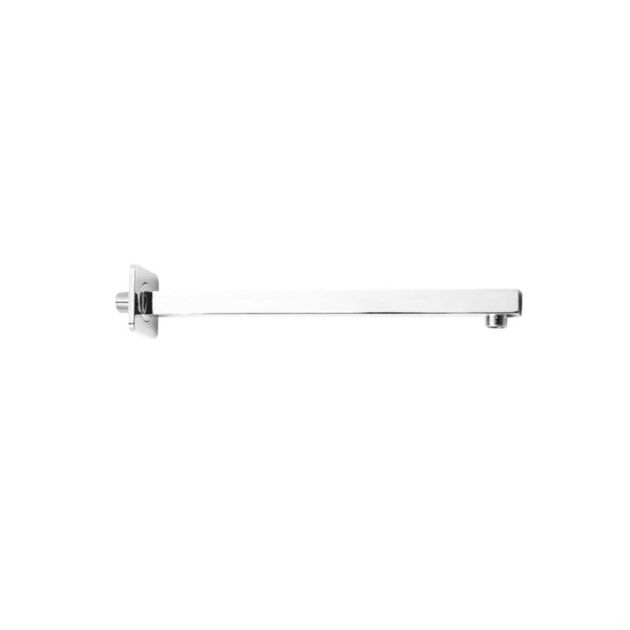 Braccio doccia quadro in acciaio inox da 35 cm