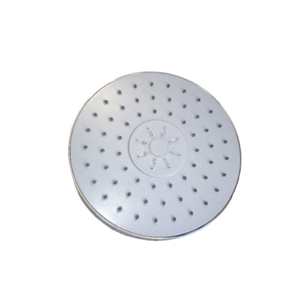 Soffione per doccia tondo in abs cromato da 20 cm