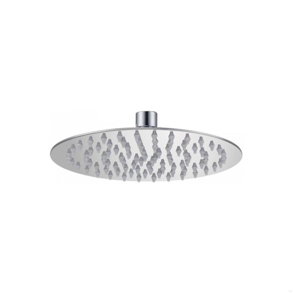 Soffione doccia tondo in acciaio inox da 20 cm