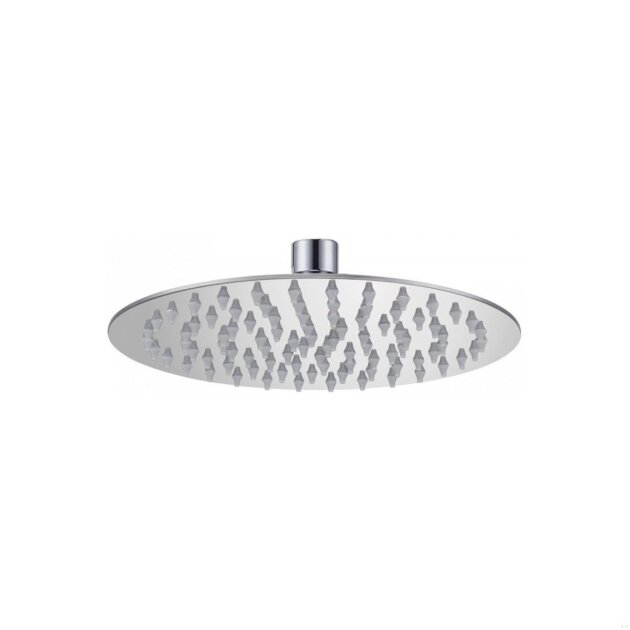 Soffione doccia tondo in acciaio inox da 20 cm