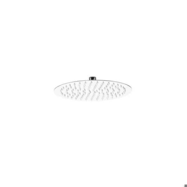 Soffione doccia tondo in acciaio inox da 25 cm