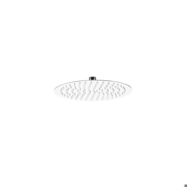 Soffione doccia tondo in acciaio inox da 25 cm