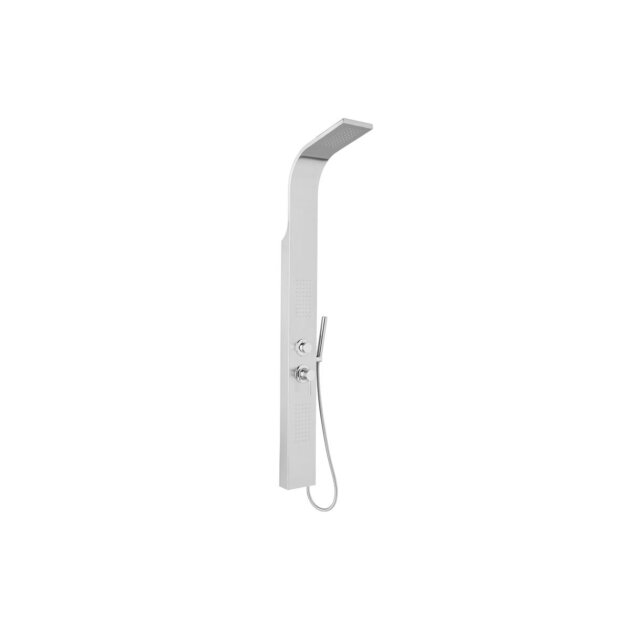 Metaform - Colonna doccia in acciaio inox multifunzione con doccetta, Loira