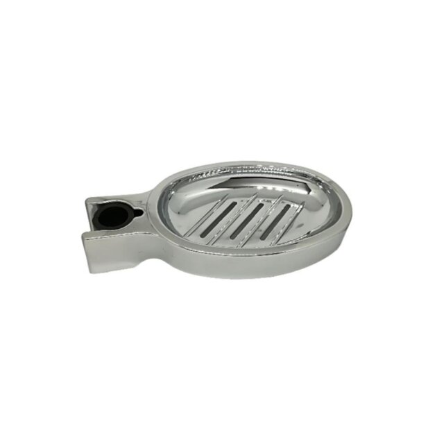 Portasapone in abs cromato per asta saliscendi 18-20-25 mm