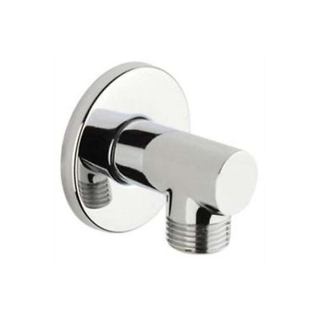 Presa acqua tonda in ottone cromato