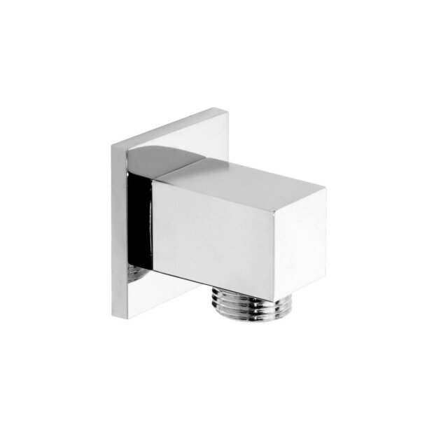 Presa acqua quadra in ottone cromato