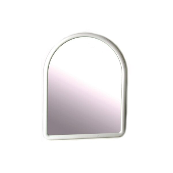 Specchio bianco in plastica ad arco Bella