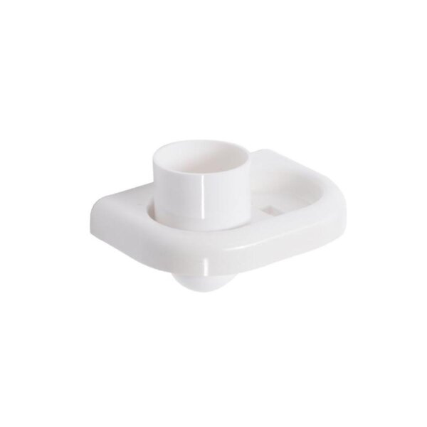 Portabicchiere con bicchiere bianco in Abs Linea
