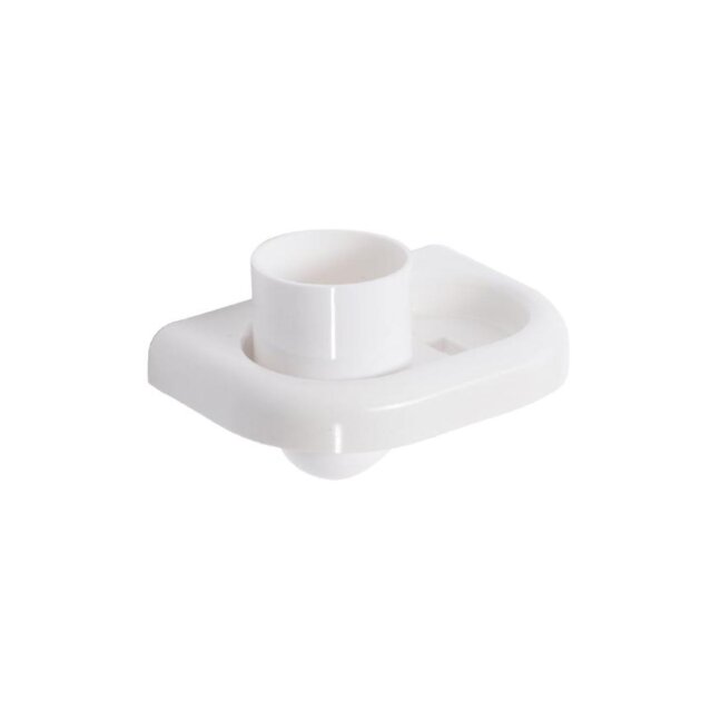 Portabicchiere con bicchiere bianco in Abs Linea