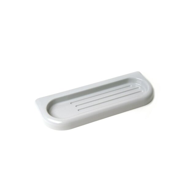 Portasapone-portaspugna bianco in Abs Linea