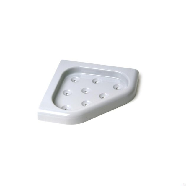 Portasapone ad angolo bianco in Abs Linea