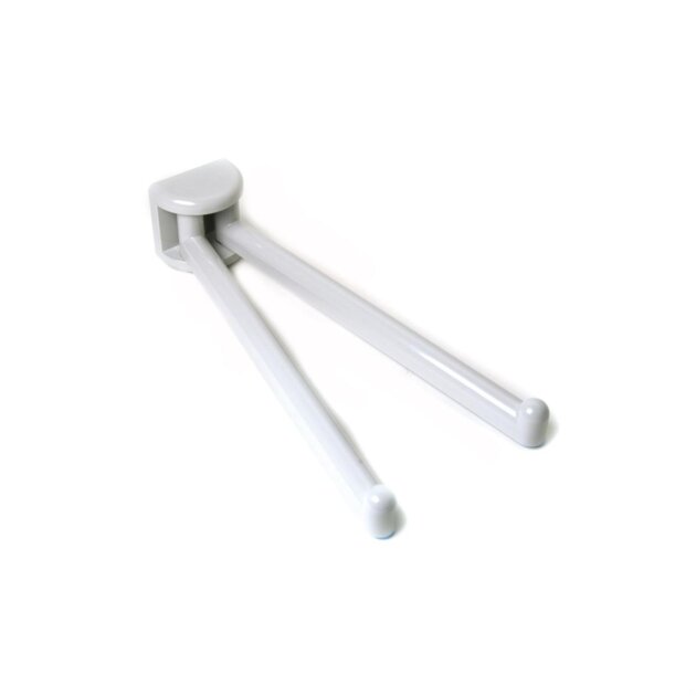 Portasciugamano bianco a snodo in abs Linea