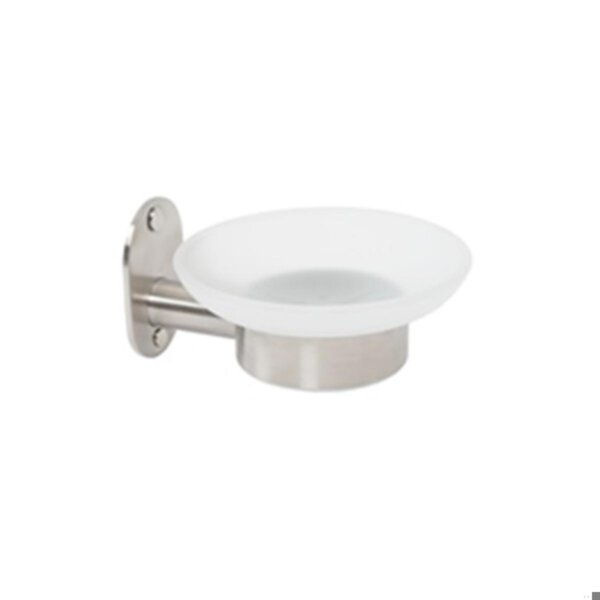 Porta sapone in acciaio inox 304/vetro Blizz