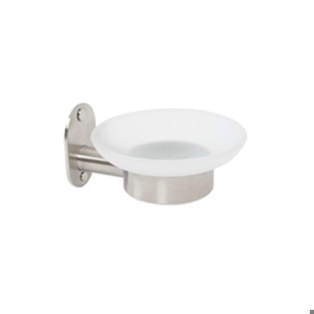 Porta sapone in acciaio inox 304/vetro Blizz
