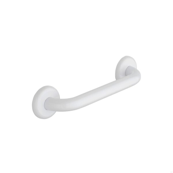 Maniglione di sicurezza in acciaio bianco da 30 cm