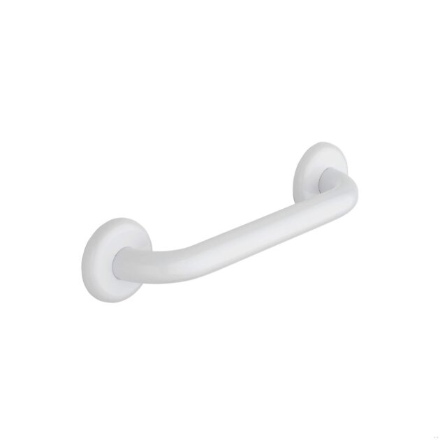 Maniglione di sicurezza in acciaio bianco da 30 cm