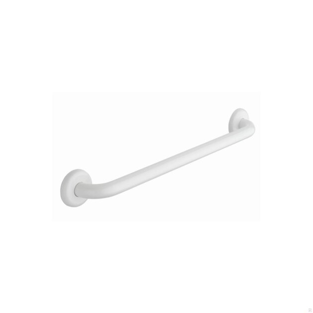 Maniglione di sicurezza in acciaio bianco da 60 cm