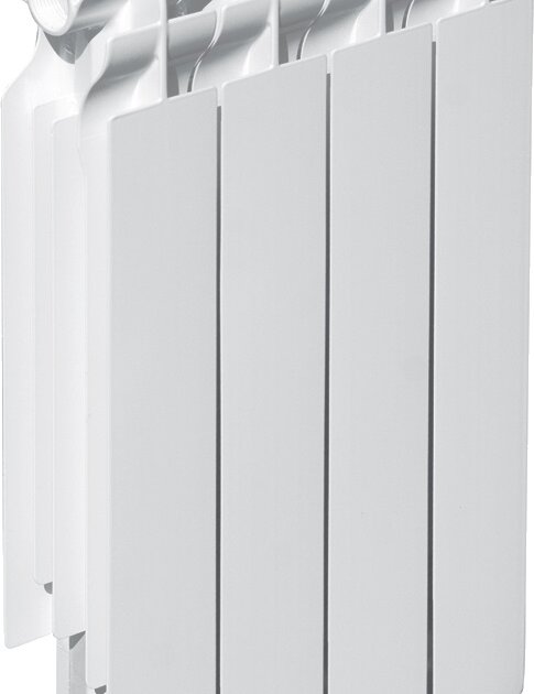 Radiatore in alluminio bianco da  800  mm (6 EL.) Kaldo