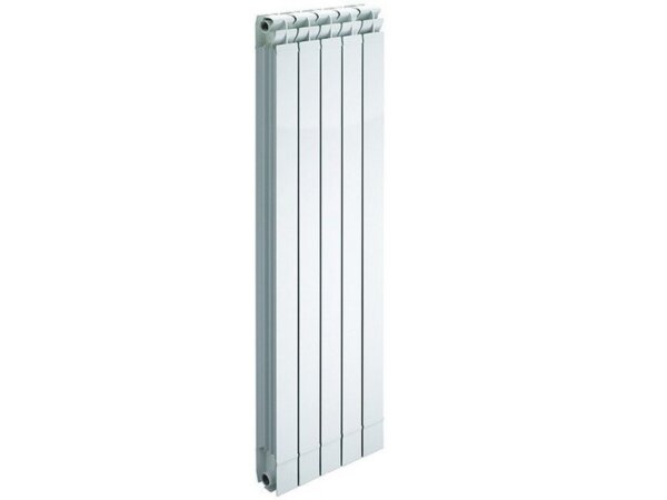 Radiatore in alluminio bianco da  1000  mm (5 EL.) Kaldus